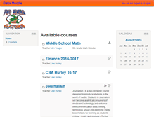 Tablet Screenshot of moodle.trgators.org